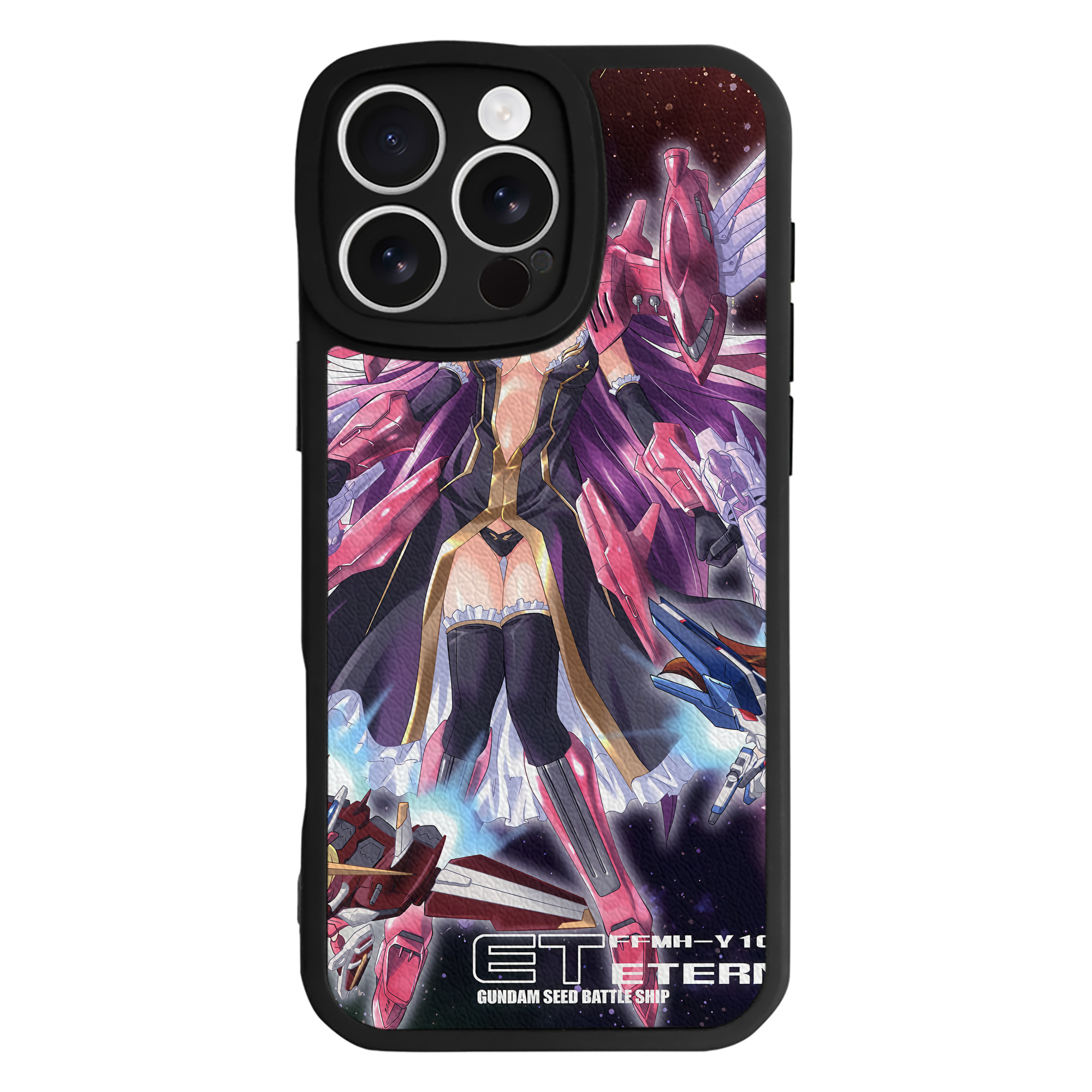 （画像用） 機動戦士ガンダム Mobile Suit Gundam 【iPhone 16シリーズ対応】シリコンスマホケース（レザー調） 材質：シリコン
